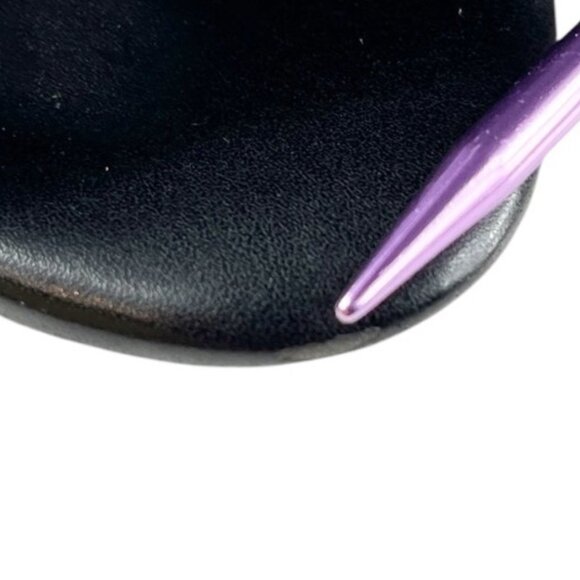 Aldo Black Leather Upper Open Toe Open Heel Booties Zipper Detail Size 7.5 - Picture 16 of 16